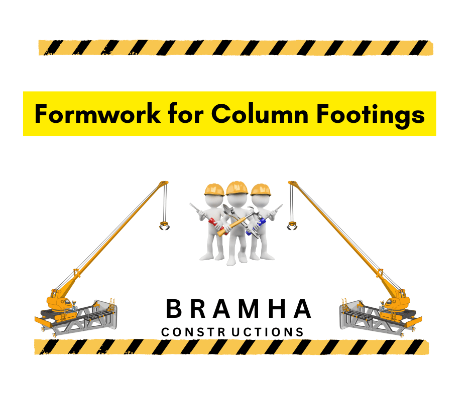 Formwork for Column Footings