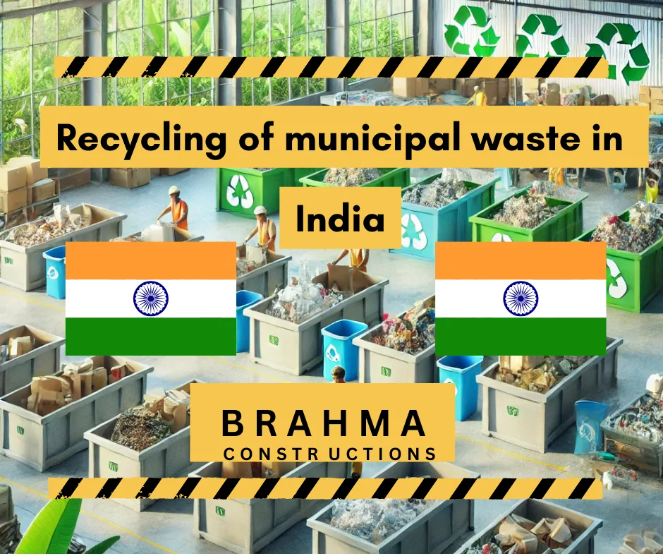 Recycling of municipal waste in India