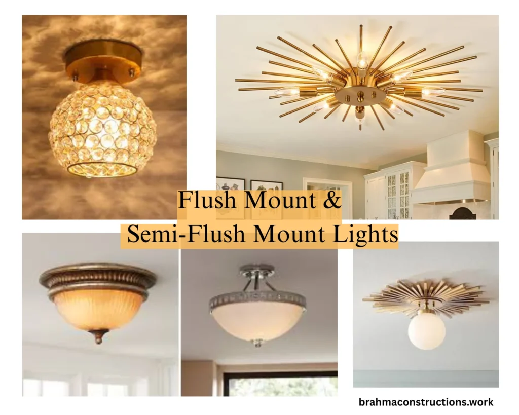 Flush Mount and Semi Flush Mount Lights Ceiling Lights