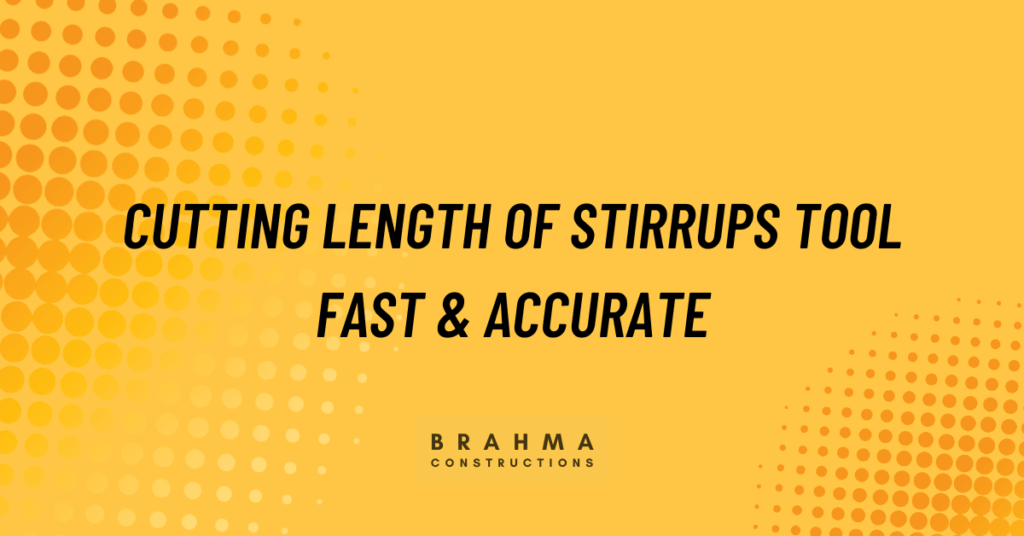 Cutting Length of Stirrups Tool